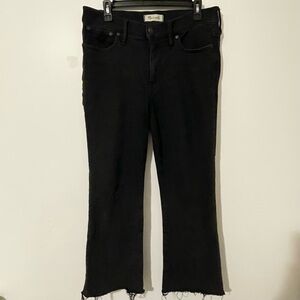Madewell Black Denim Jeans Cali Demi Boot Size 31